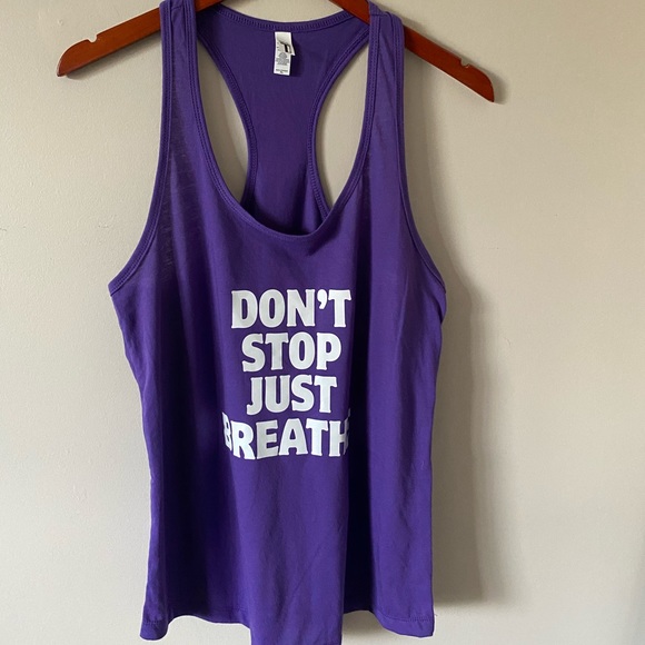 DONT STOP JUST BREATHE TEE - Picture 1 of 3